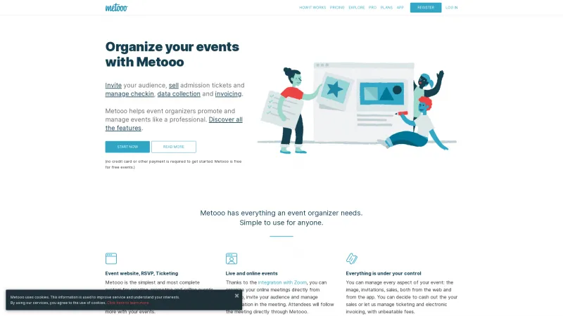 Homepage of Metooo