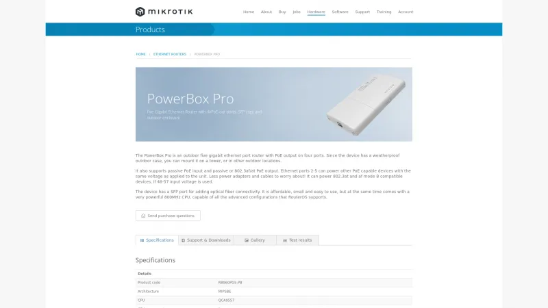 Homepage of PowerBox Pro