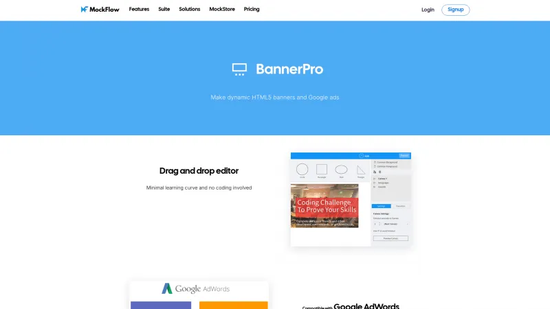 Homepage of BannerPro