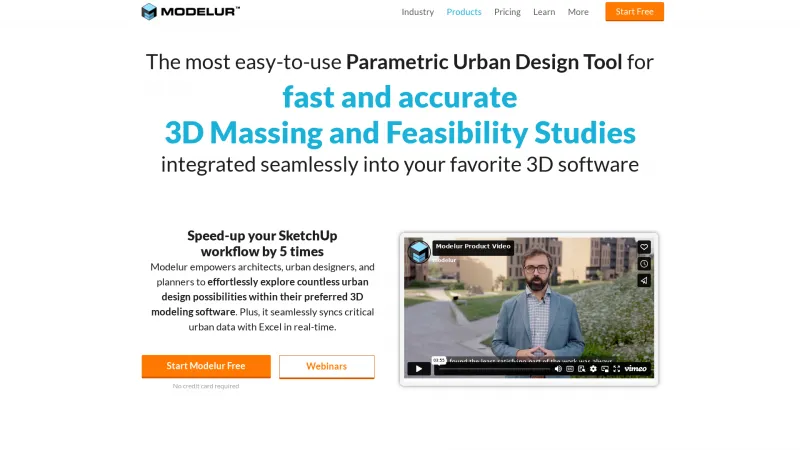 Homepage of Modelur