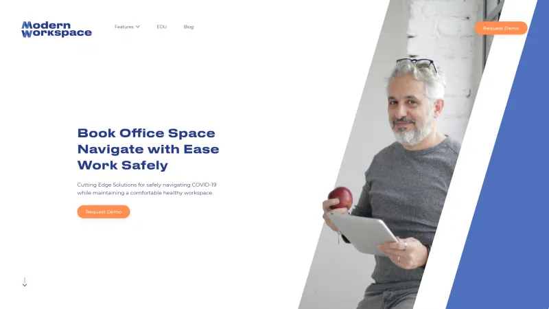 Homepage of Modern Workspace