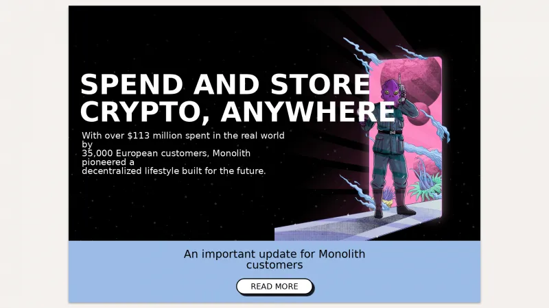 Homepage of Monolith