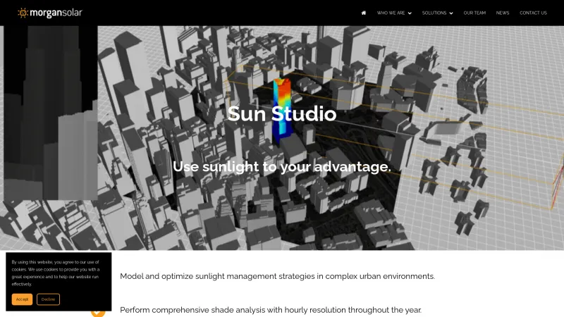 Homepage of Morgan Solar Sun Studio