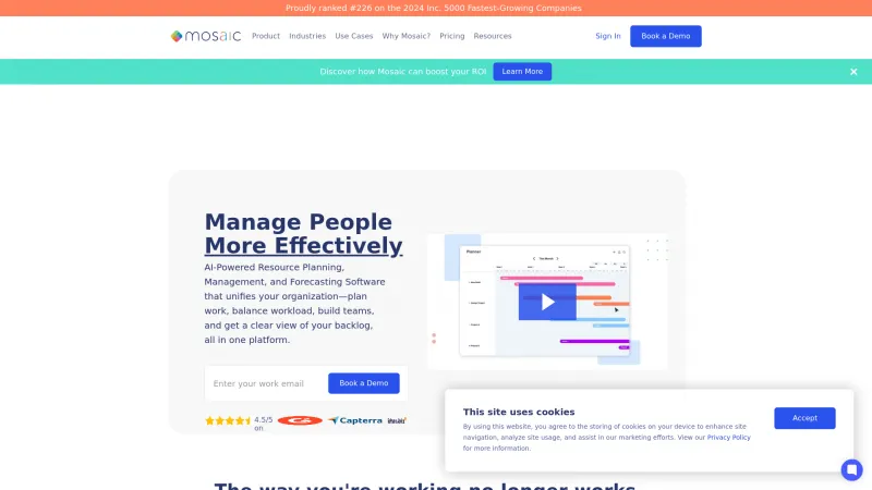 Homepage of Mosaic