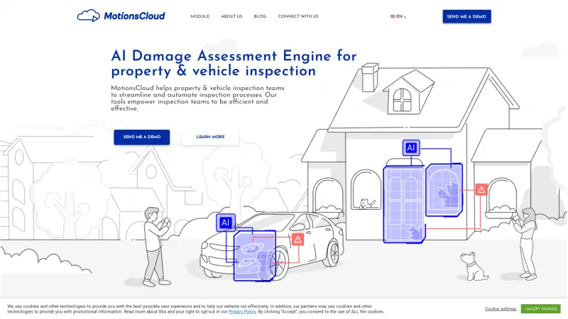 Homepage of MotionsCloud