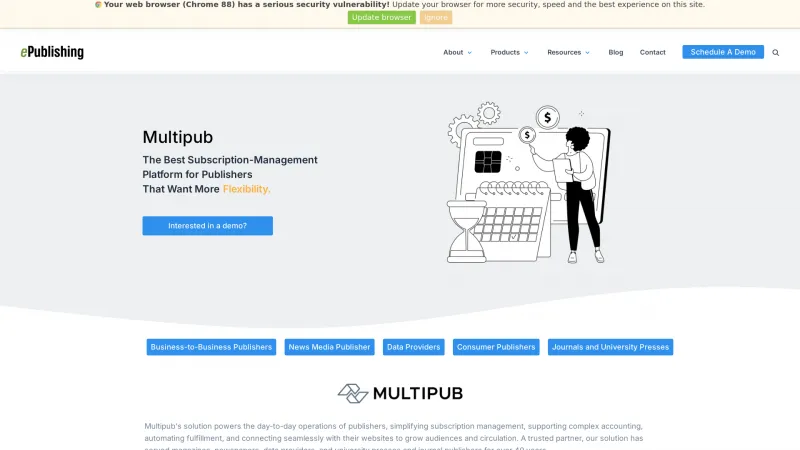 Homepage of Multipub