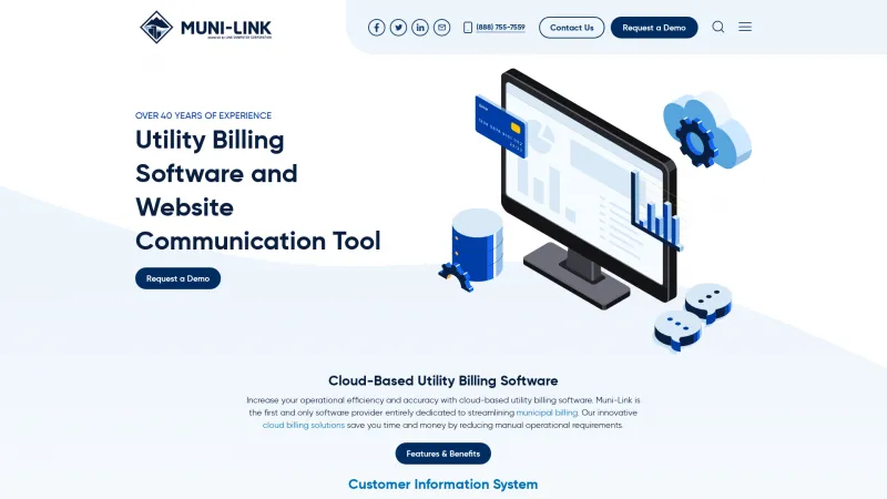 Homepage of Muni-Link