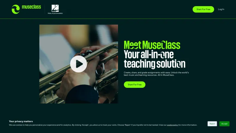 Homepage of MuseClass