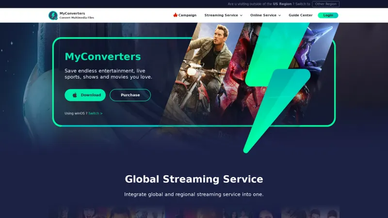 Homepage of MyConverters