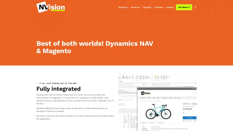 Homepage of NAVcommerce