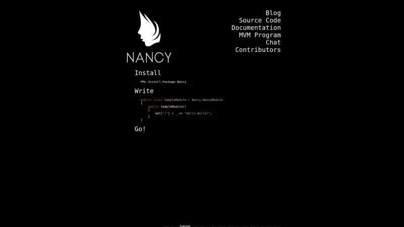 Homepage of Nancy