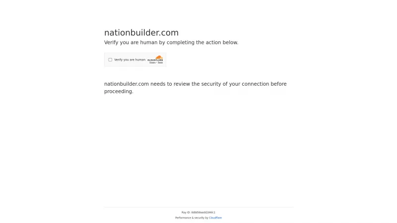 Homepage of NationBuilder