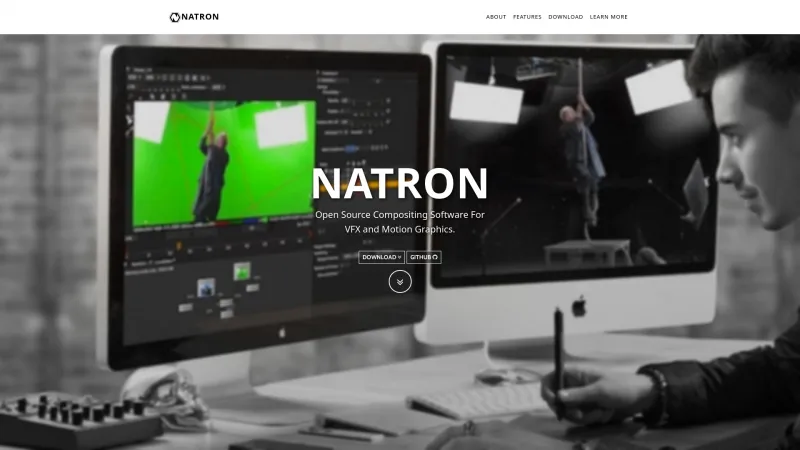 Homepage of Natron