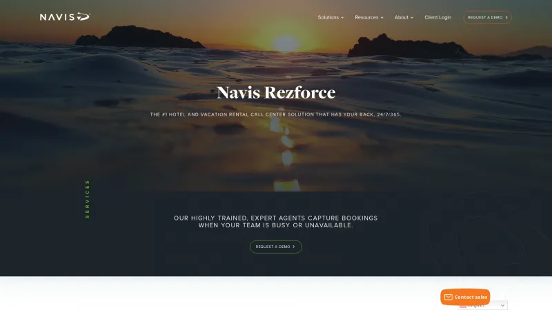 Homepage of Navis Rezforce