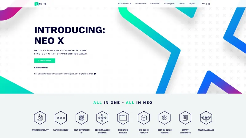 Homepage of Neo