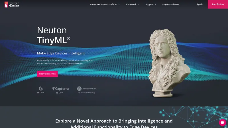 Homepage of Neuton AutoML