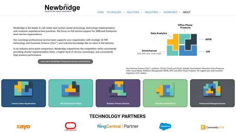 Homepage of Newbridge