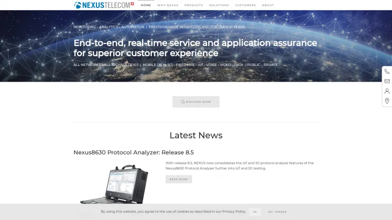 Homepage of NexusNETVIEW