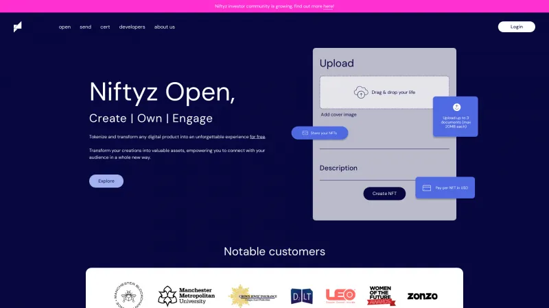 Homepage of Niftyz