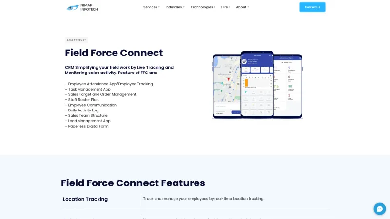 Homepage of FIELD FORCE CONNECT