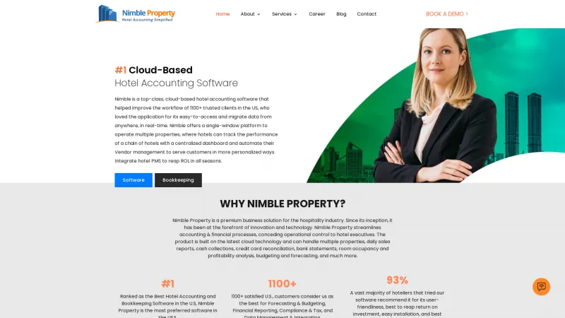 Homepage of Nimble Property