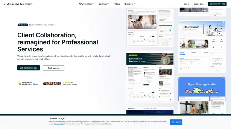 Homepage of FuseBase