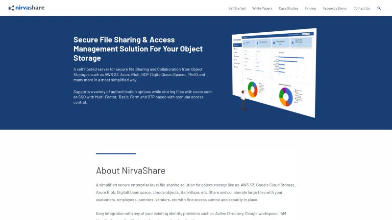 Homepage of NirvaShare