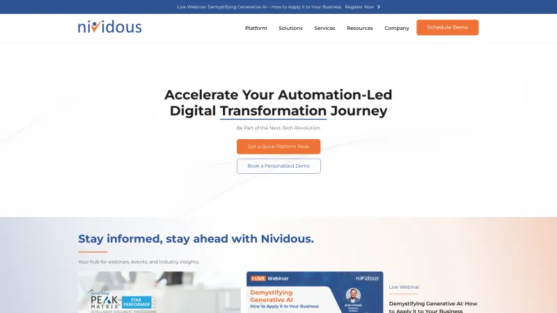 Homepage of Nividous