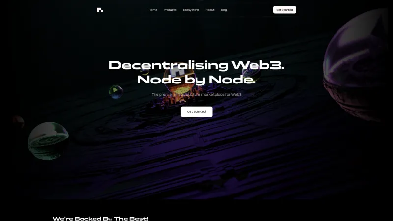 Homepage of NodeOps