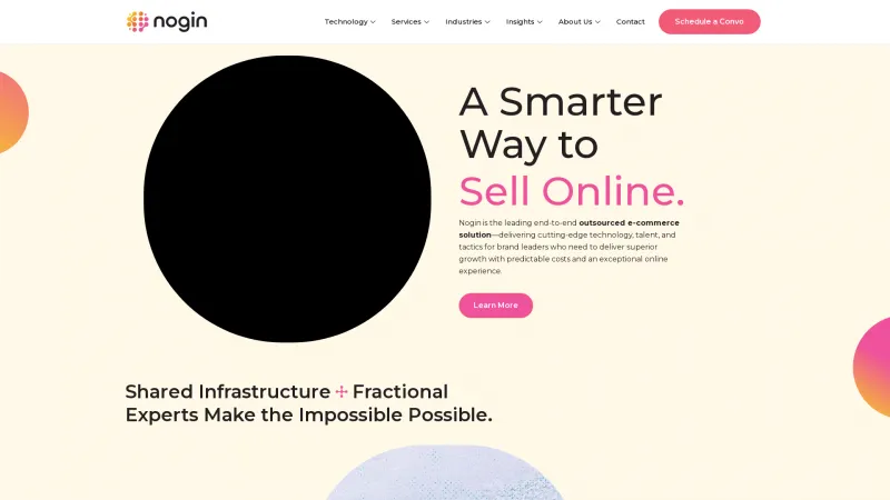 Homepage of Nogin