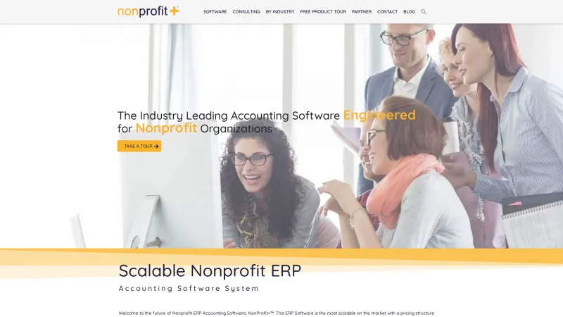 Homepage of NonProfitPlus