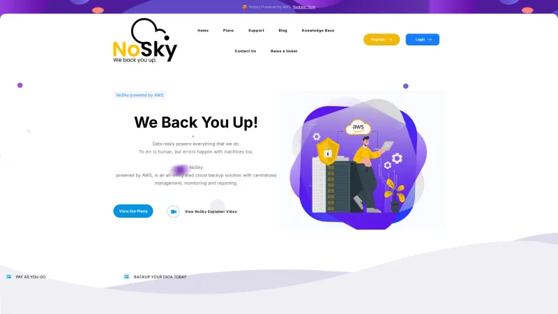 Homepage of NoSky