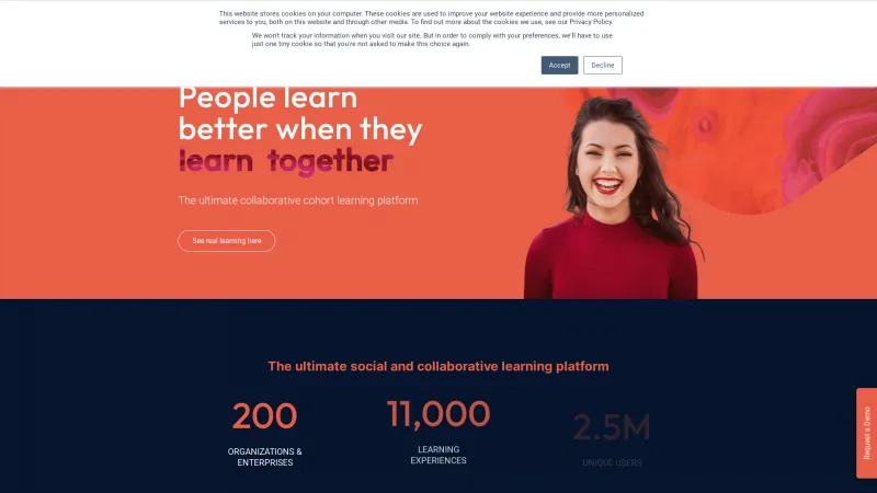 Homepage of NovoEd Learning Platform