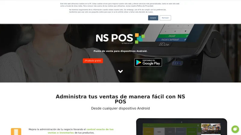 Homepage of NS POS