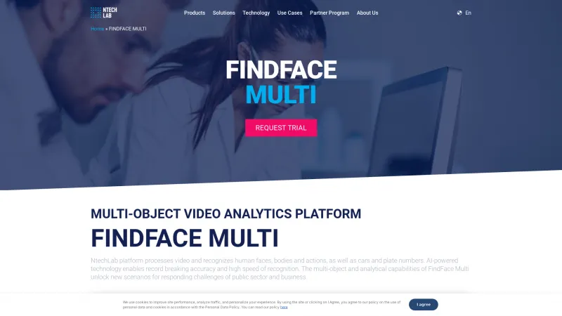 Homepage of FindFace