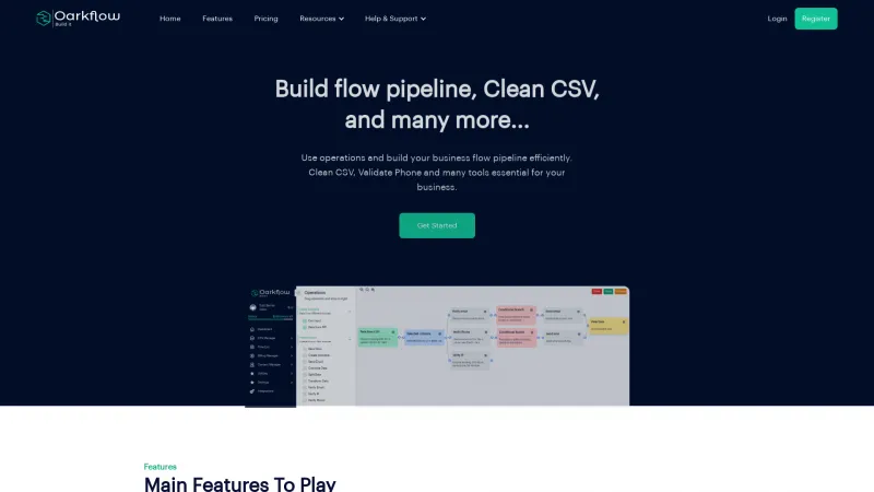 Homepage of Oarkflow