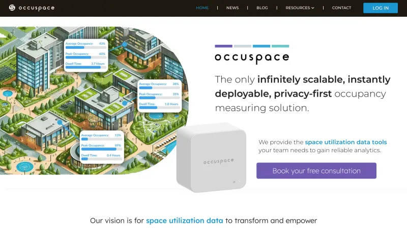 Homepage of Occuspace