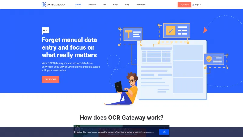 Homepage of OCR Gateway