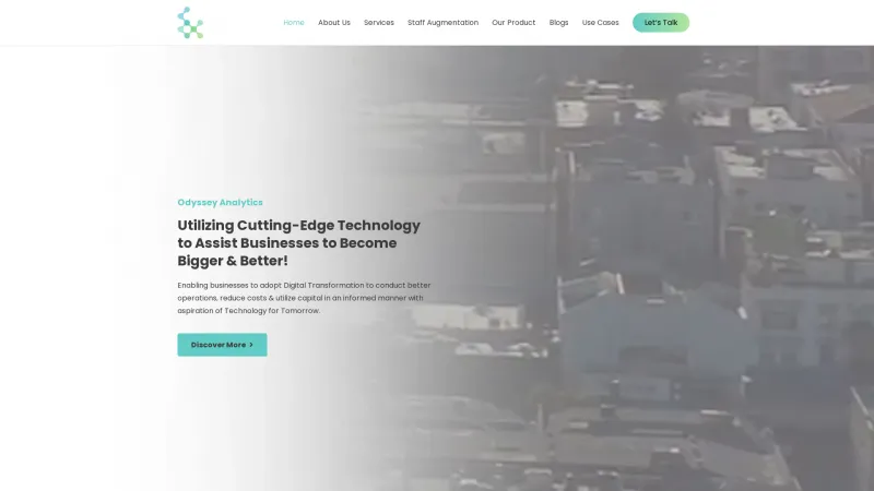 Homepage of Odyx yHat