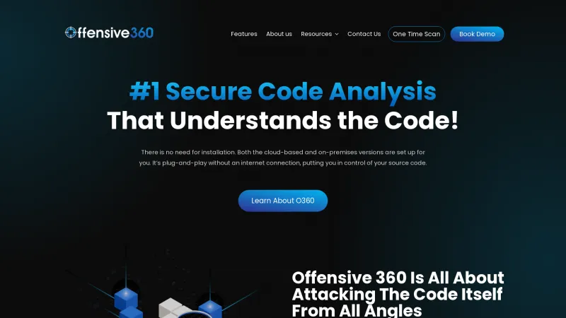 Homepage of Offensive 360