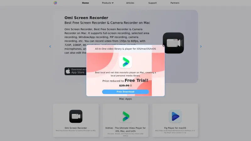 Homepage of OmniPlayer