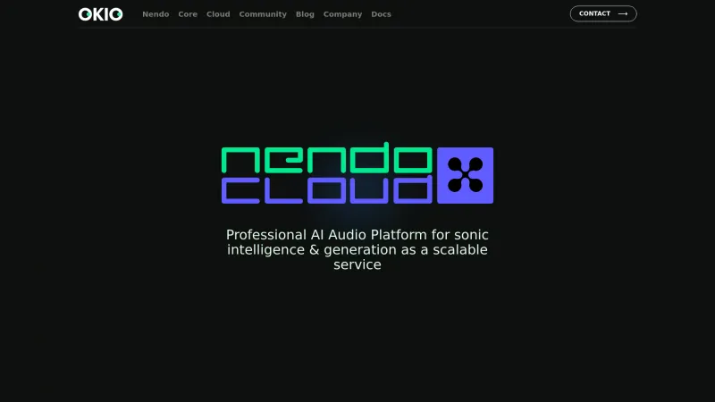 Homepage of Nendo