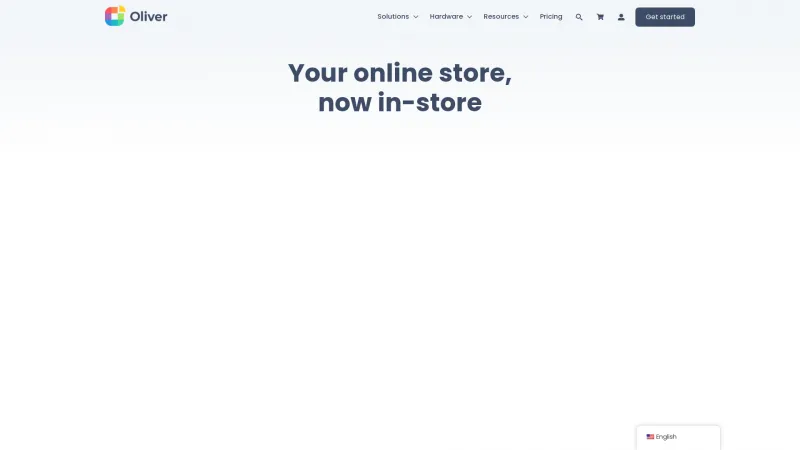 Homepage of Oliver POS