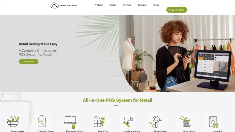 Homepage of O-Market