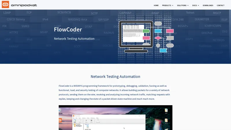 Homepage of FlowCoder