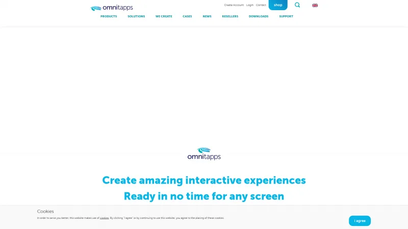 Homepage of Omnitapps