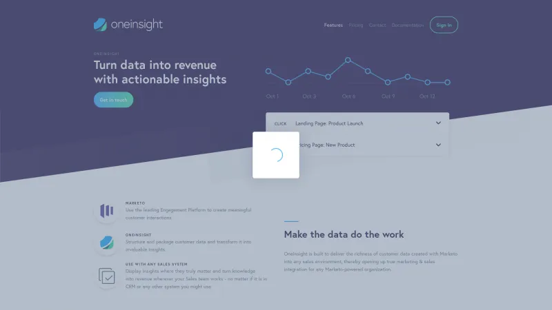 Homepage of OneInsight