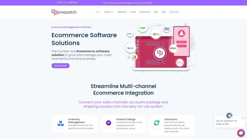 Homepage of OnePatch