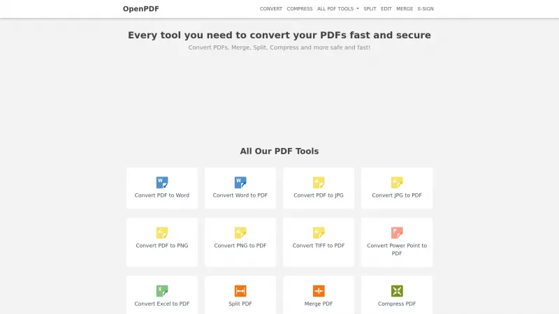 Homepage of OpenPDF