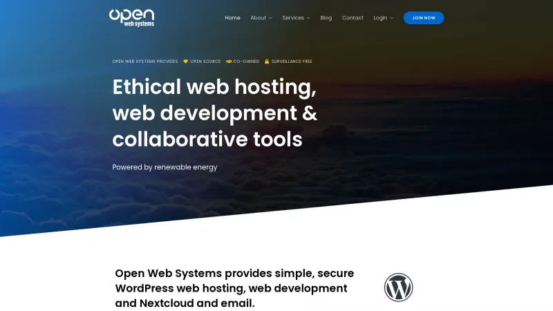 Homepage of Open Web Systems